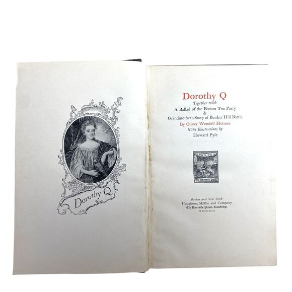 Dorothy Q Holmes Pyle 1893 HC Boston Tea Party Bunker Hill Battle 1st Ed - Picture 3 of 11
